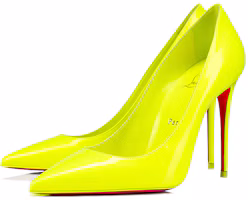 Lookbook (W) Christian Louboutin Pigalle Lackleder Stilettos Gelb Spitz-Toe Slip-On 1231101Y324