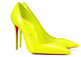 Shop (W) Christian Louboutin Pigalle Lackleder Stilettos Gelb Spitz-Toe Slip-On 1231101Y324