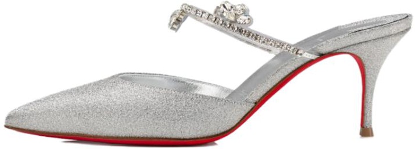 (W) 克里斯提安·鲁布托 7厘米银色细高跟尖头搭扣鞋 3220979S211 Buy (W) 克里斯提安·鲁布托 7厘米银色细高跟尖头搭扣鞋 3220979S211