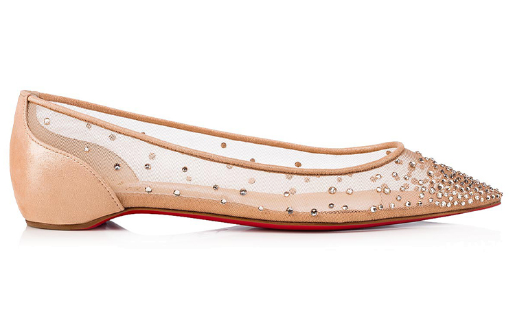 (W) Christian Louboutin Pointed-Toe Flats 'Brown' 圖 2