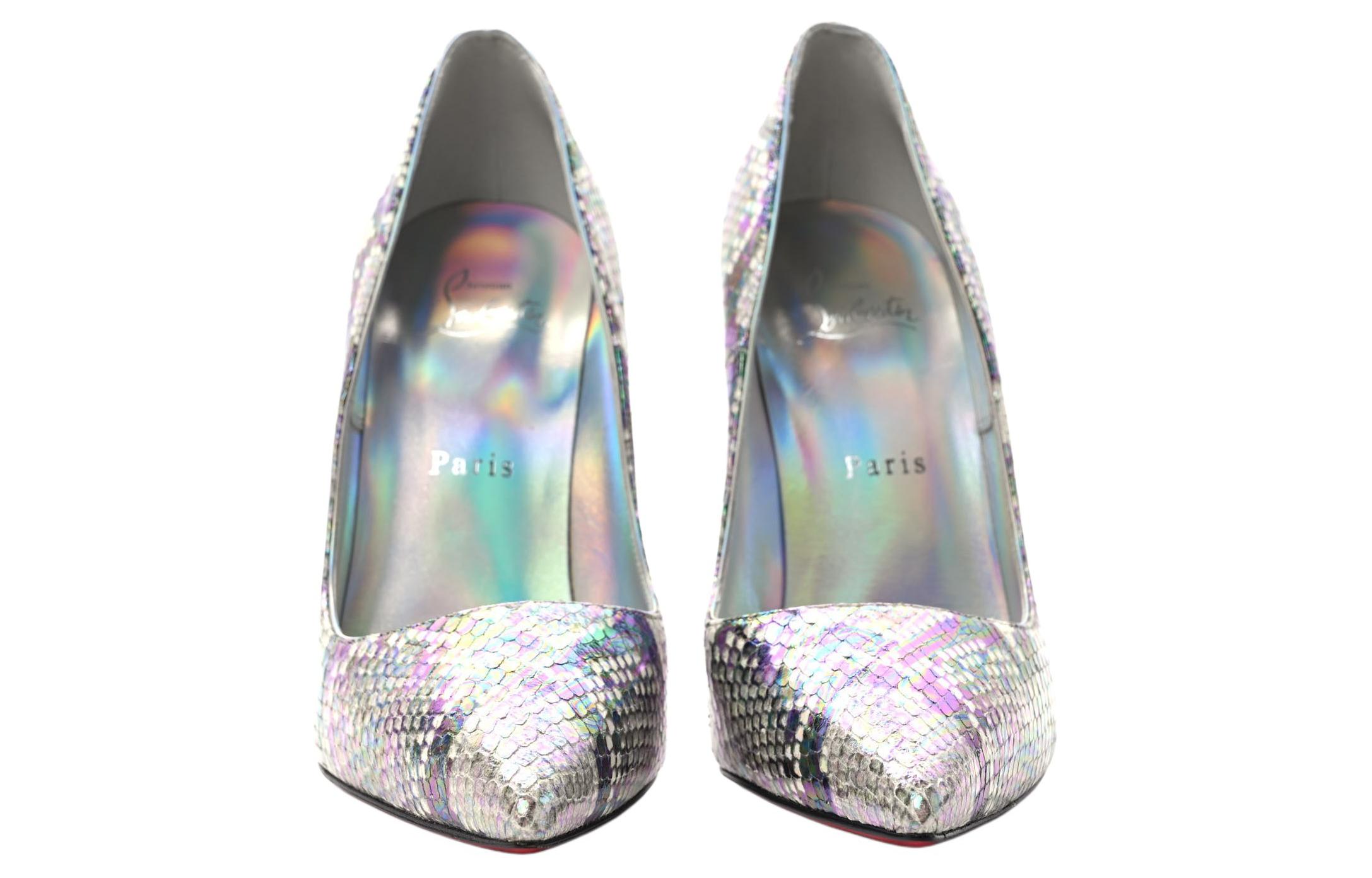 (W) Christian Louboutin Pointed-Toe High Heels 'Silver' 圖 3