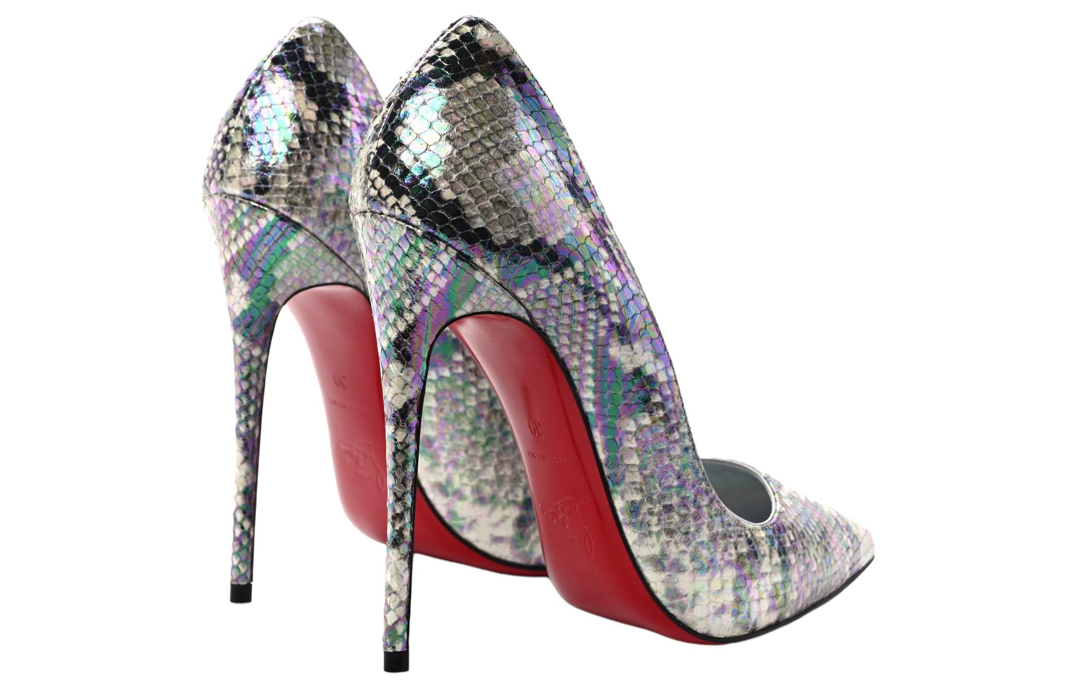 (W) Christian Louboutin Pointed-Toe High Heels 'Silver' 圖 4
