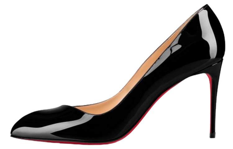 (Women) Christian Louboutin Pointed-Toe Patent High Heels 'Black Fashion' 1190660BK01