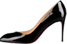 Buy Christian Louboutin 漆皮尖頭時尚高跟鞋 女式 黑色
