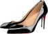 (W) Christian Louboutin Kasut Tumit Tinggi Bertumit Hitam 'Fesyen Hitam' 1190660BK01