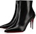 (W) Christian Louboutin Tumit Tinggi Runcing Kulit Kilat 'Hitam' 3190384