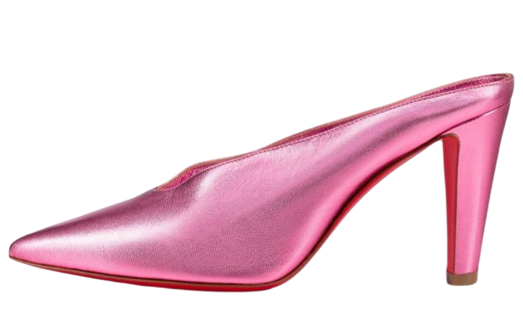 (Women) Christian Louboutin Pointed-Toe Sandal 'Pink Leather' 1220807P681