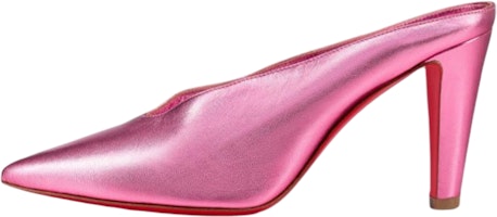 (Women) Christian Louboutin Pointed-Toe Sandal 'Pink Leather' 1220807P681 (Women) Christian Louboutin Pointed-Toe Sandal 'Pink Leather' 1220807P681