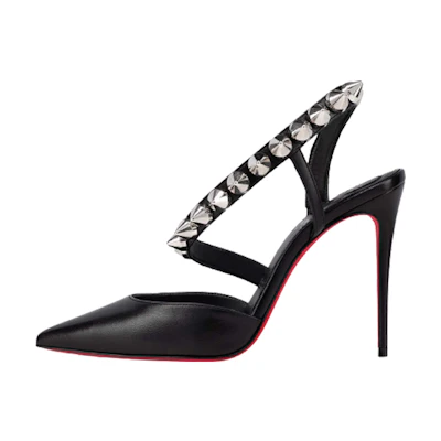 (W) Christian Louboutin Pointed-Toe Sandals 'Nappa Leather Black'