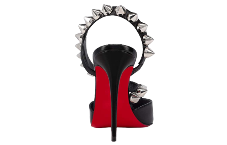 (W) Christian Louboutin Pointed-Toe Sandals 'Nappa Leather Black' 圖 3