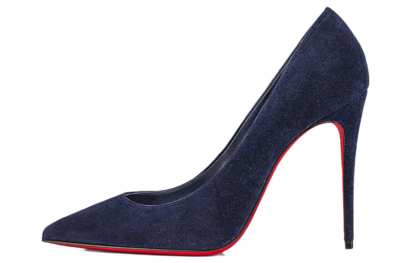 (Women) Christian Louboutin Pointed-Toe Slip-On Stiletto 'Blue' 3221245U990