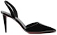 (W) Christian Louboutin Tumit Tinggi Slip-On Hujung Tirus 'Kulit Hitam' 3220414B439