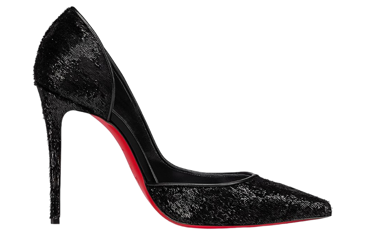 Order (W) Christian Louboutin Tacones de Aguja Punta Fina 'Terciopelo Negro' 3221143BK01