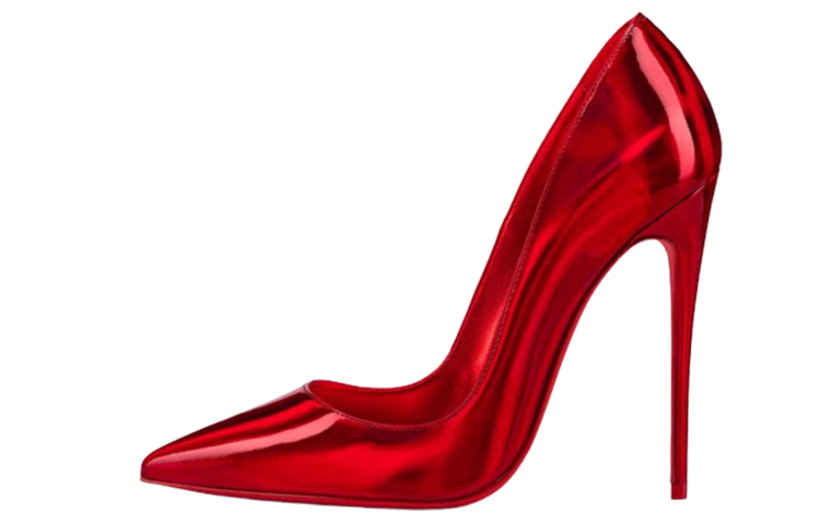 (W) Christian Louboutin Pointed Toe Slip-On Stiletto High Heels 12cm 'Red Sole'