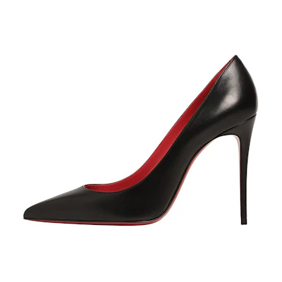 (W) Christian Louboutin Pointed Toe Slip-On Stiletto 'Black'
