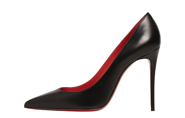(Women) Christian Louboutin Pointed Toe Slip-On Stiletto 'Black' 1210662J323