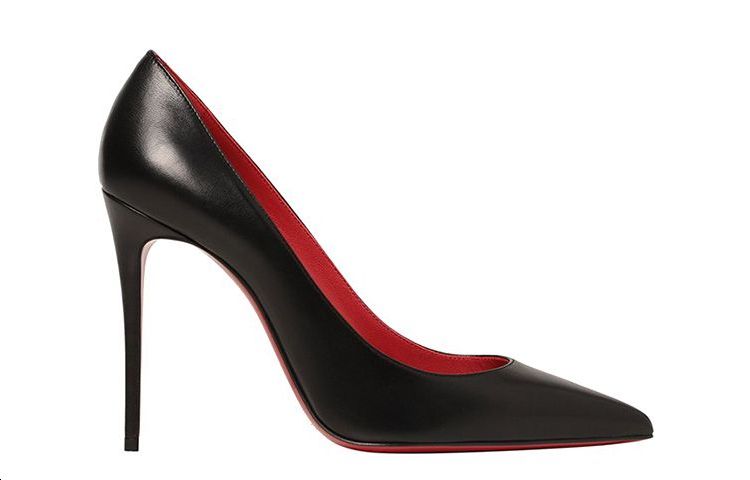 Order (W) Christian Louboutin Tumit Runcing Slip-On Stiletto 'Hitam' 1210662J323