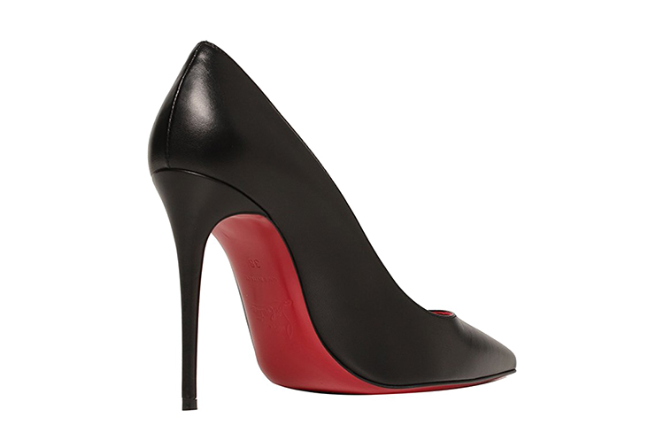 Shop (W) Christian Louboutin Tumit Runcing Slip-On Stiletto 'Hitam' 1210662J323