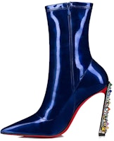 (Women) Christian Louboutin Pointed-Toe Sock Boot 10cm 'Blue' 32311295568 (Women) Christian Louboutin Pointed-Toe Sock Boot 10cm 'Blue' 32311295568