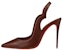 (W) Christian Louboutin Tumit Tinggi Runcing 'Kulit Coklat Gelap' 3220465N249