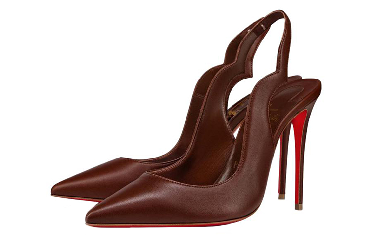 Order (Women) Christian Louboutin Pointed Toe Stiletto 'Deep Brown Leather' 3220465N249