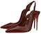 (W) Christian Louboutin Tumit Tinggi Runcing 'Kulit Coklat Gelap' 3220465N249
