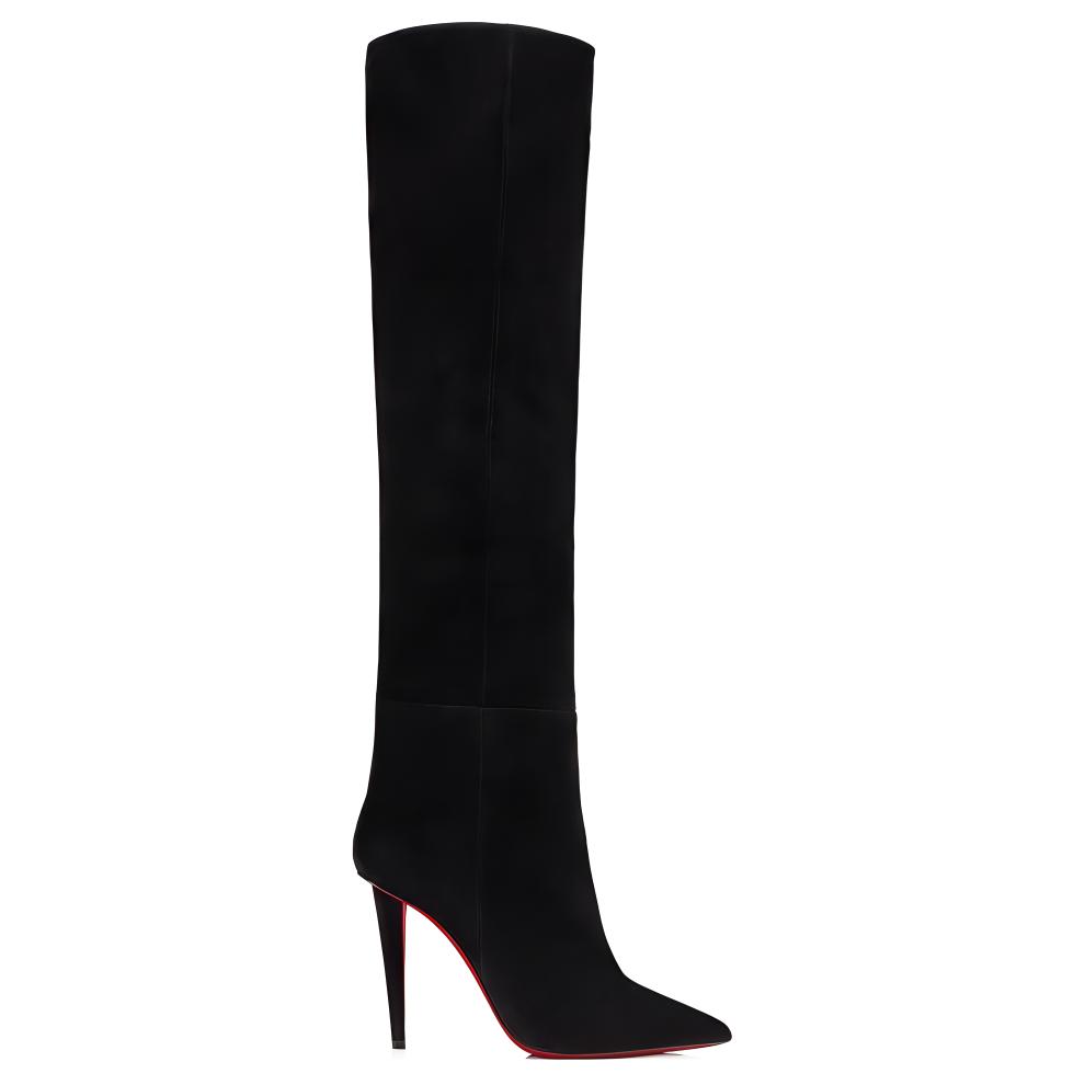 (W) Christian Louboutin Pointed Toe Stiletto High Boots 'Black' 10cm 圖 2