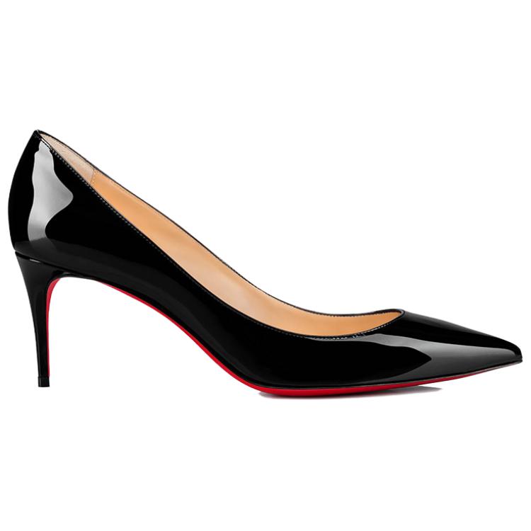 Order (W) Christian Louboutin Tumit Tinggi Runcing 'Hitam Coklat Merah' 3191451BK01