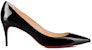 (W) Christian Louboutin Tumit Tinggi Runcing 'Hitam Coklat Merah' 3191451BK01
