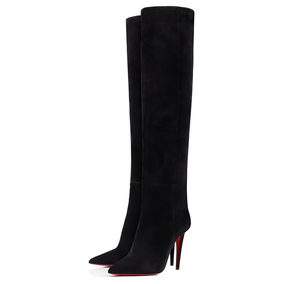 (W) Christian Louboutin Pointed Toe Stiletto High Boots 'Black' 10cm 圖 3