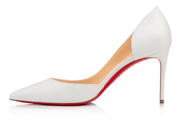 (Women) Christian Louboutin Pump 'White Leather Pointed Toe' 1210648W222 Buy (Women) Christian Louboutin Pump 'White Leather Pointed Toe' 1210648W222