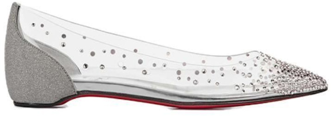 (Women) Christian Louboutin PVC Flat Pointed Slip-On 'Transparent' 1220711S281 Order (Women) Christian Louboutin PVC Flat Pointed Slip-On 'Transparent' 1220711S281