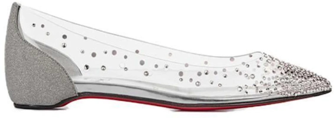 (Women) Christian Louboutin PVC Flat Pointed Slip-On 'Transparent' 1220711S281 Order (Women) Christian Louboutin PVC Flat Pointed Slip-On 'Transparent' 1220711S281