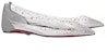 (W) Christian Louboutin PVC Kasut Rata Bertitik 'Telus' 1220711S281