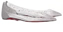 Shop (W) Christian Louboutin PVC Kasut Rata Bertitik 'Telus' 1220711S281