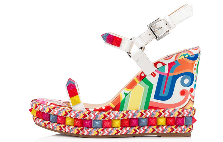(W) Christian Louboutin Pyraclou 'Multicolor'
