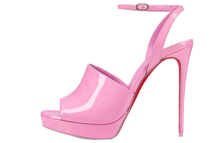 (W) Christian Louboutin Retro Leather Sandal 'Pink'