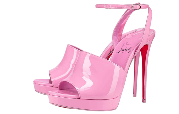 (W) Christian Louboutin Retro Leather Sandal 'Pink' 圖 2