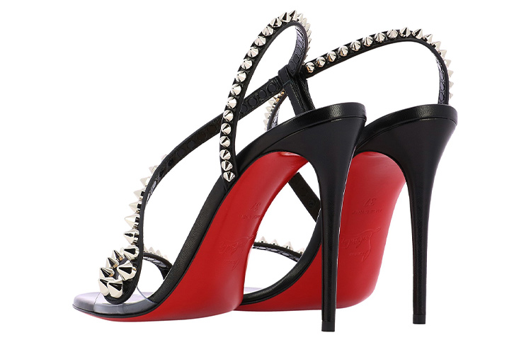(W) Christian Louboutin Rosalie Spikes 100 'Black Fashion Sandal' 圖 4