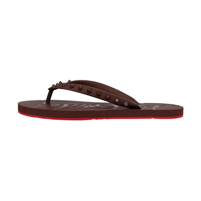 (W) Christian Louboutin Rubber Slide 'Brown'