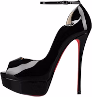 (Women) Christian Louboutin Sandal 'Black Patent Calfskin with Metal Buckle' 1210749BK01 (Women) Christian Louboutin Sandal 'Black Patent Calfskin with Metal Buckle' 1210749BK01