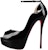 (W) Sandal Christian Louboutin 'Kulit Hitam dengan Gesper Logam' 1210749BK01