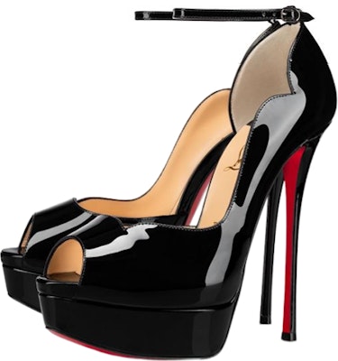 (Women) Christian Louboutin Sandal 'Black Patent Calfskin with Metal Buckle' 1210749BK01 Order (Women) Christian Louboutin Sandal 'Black Patent Calfskin with Metal Buckle' 1210749BK01
