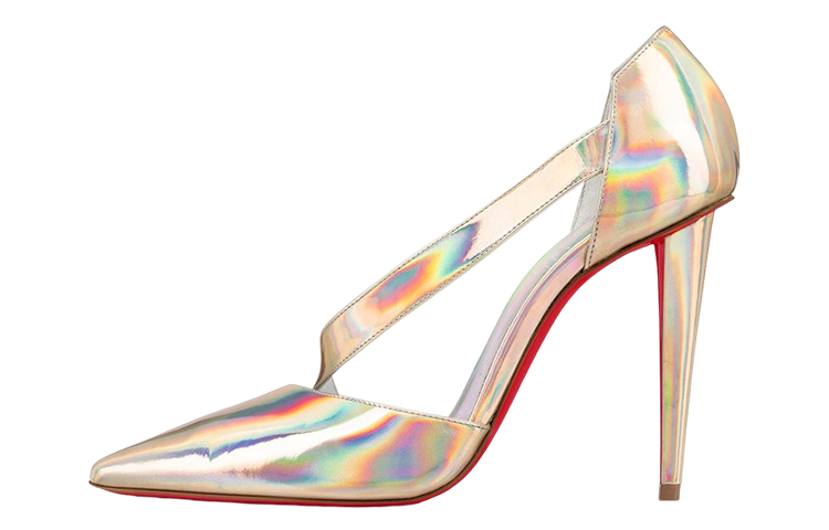 (W) Christian Louboutin Sandal 'Gold Patent'