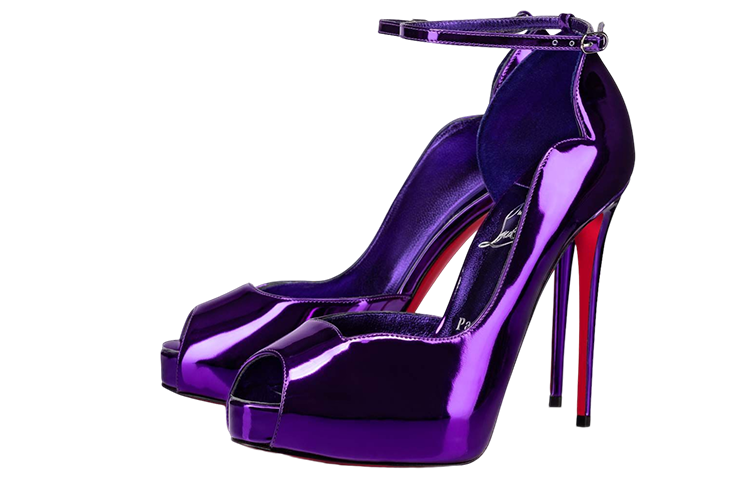 (W) Christian Louboutin Sandal 'Mirror Fashion Purple Leather' 圖 2