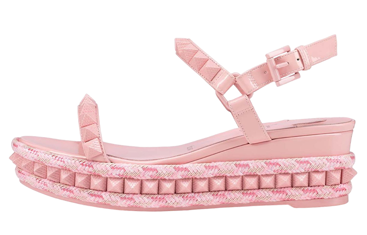 (Women) Christian Louboutin Sandal 'Pink Leather' 3220617P707