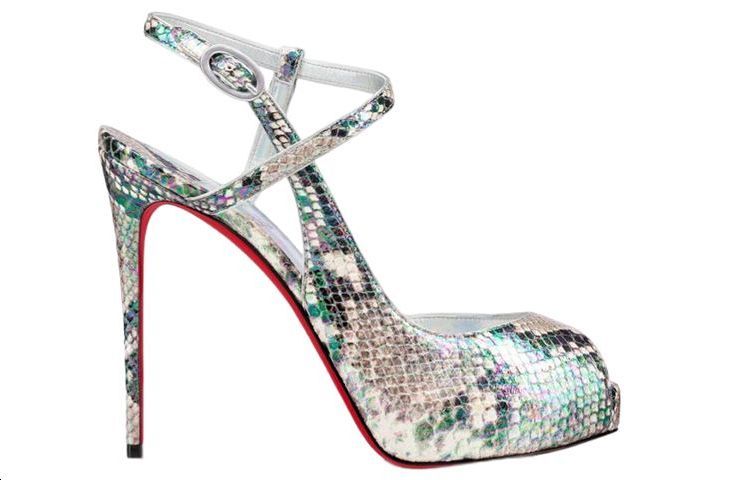 (W) Christian Louboutin Sandal 'Silver Print Leather' 圖 2