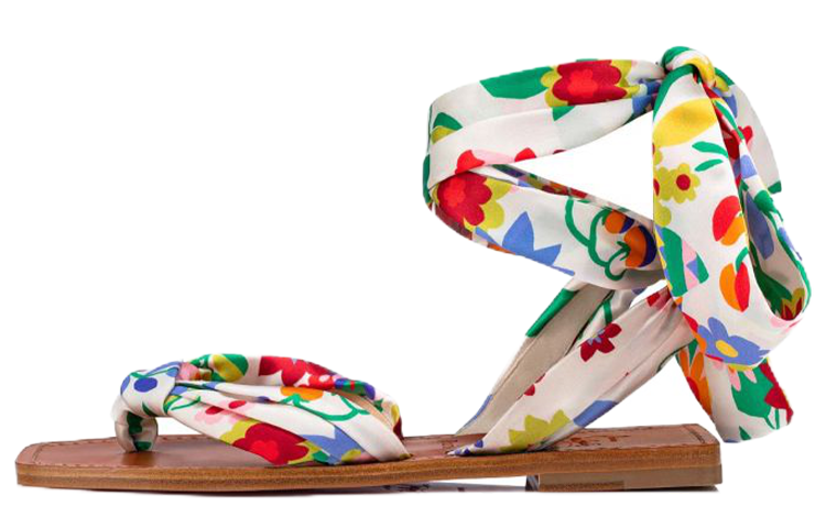 (Women) Christian Louboutin Sandals 'White Floral Satin' 1221360M024