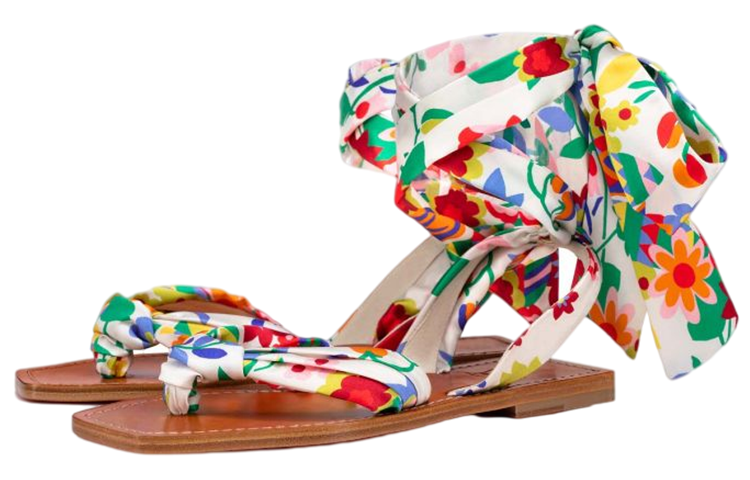 Order (W) Christian Louboutin Sandal 'Satin Motif Bunga Putih' 1221360M024