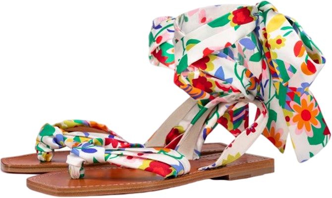 (Women) Christian Louboutin Sandals 'White Floral Satin' 1221360M024 Order (Women) Christian Louboutin Sandals 'White Floral Satin' 1221360M024